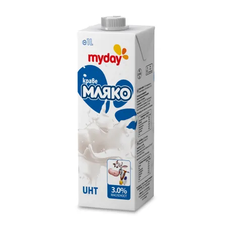 UHT milk MY DAY 3.0%, 1L ℮ 