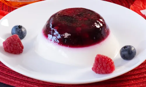 Fruit panna cotta 