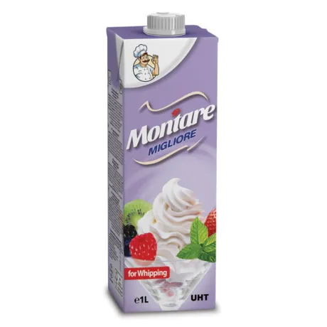 Сладкарски крем Montare Migliore за разбиване 26%, 1L ℮