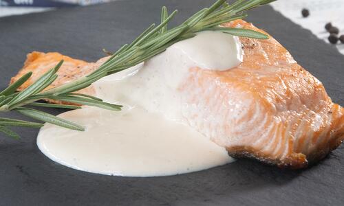 Сьомга със сос Холандез 