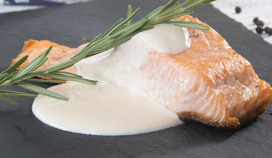 Сьомга със сос Холандез 