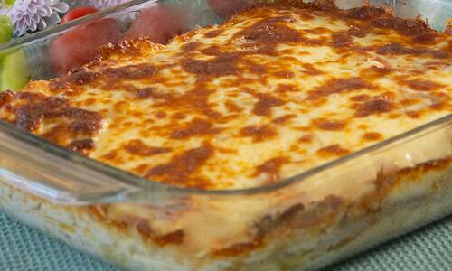 Запеканка с картофи и бекон 