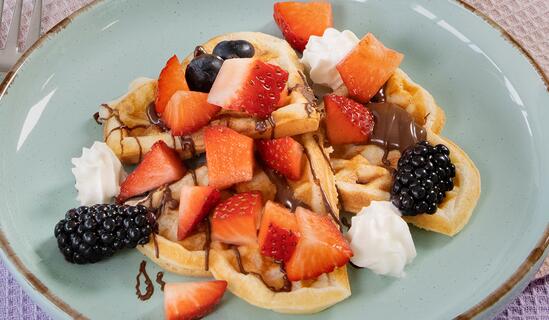 Waffles with pastry crème | Dessert recipes