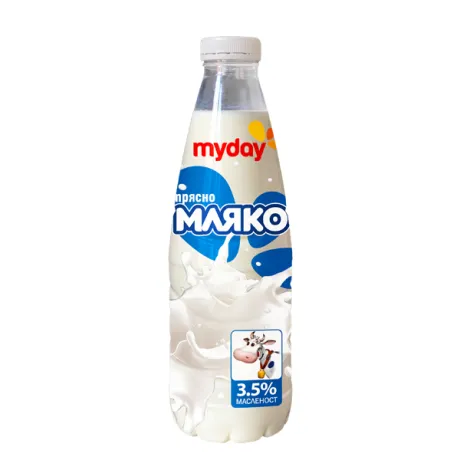 Краве мляко MY DAY 3.5%, 1L ℮ - Пастьоризирано
